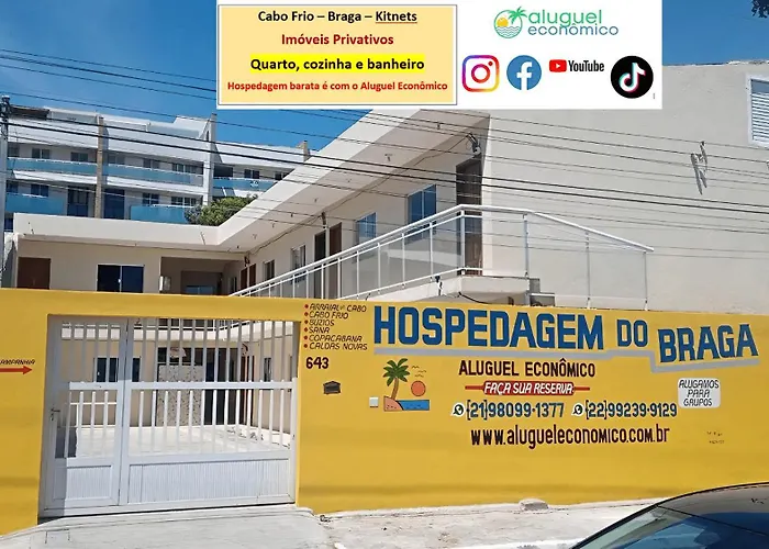 Cabo Frio - Braga - Kitnets - Aluguel Econômico Apartamento